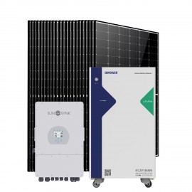 Солнечная электростанция 10кВт (SUNSYNK 10кВт/ LiFePO4 15,36кВт/ 22x DMEGC 450Вт)